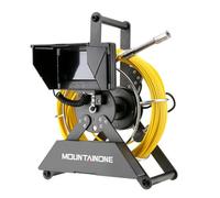 MOUNTAINONE 4.3 inch Sewer Pipe Inspection Camera, 22mm Drain Industrial Endoscope with DVR, Sewer Inspection Video Camera IP68 Waterproof with 12pcs LED Lights for Plumbers Inspectors