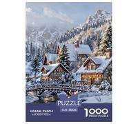 Mountainous Rural Areas 1000-Piece Jigsaw Puzzle for Adults Challenging Puzzle Games Fun, Challenging & Brainteasing Games Gifts for Men And Women Home Decoration Puzzle 38x26cm/1000pcs