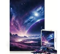 Mountainous Stardust Jigsaw Puzzles for Teenagers 1000 Pieces Fine Logic Toy Soft Relax Neat Edge Premium Gift (38x52cm)