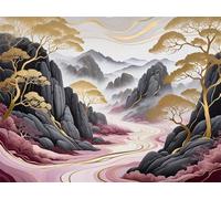 Mountains 150 Piece Jigsaw Puzzles for Adults, Colourful, Challenging & Brainteasing Adult puzzles 150 Pieces Abstract, Fun jigsaws for The Whole Family 14x10 inch