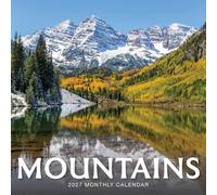 Mountains 2027 Wall Calendar | 12" X 24" Open | Marble City Press | Plastic Free | Printed on Thick Art Paper