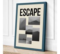 Mountains and Escape Canvas Wall Art Print 30x20 Inch