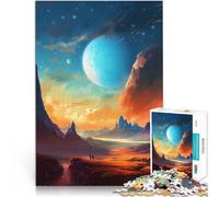 Mountains and Planets Artteenager Jigsaw Puzzles 1000 Pieces Learning Educational Toy Enhance love between couples 38x26cm