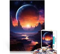 Mountains and PlanetsJigsaw Puzzles 1000 Piece for Adults learning educational toys is ideal as a gift for the whole family 38x26cm