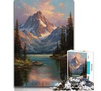 Mountains And Rivers Landscape 1000 Pieces Jigsaw Puzzle for Adults& Teens,Stress Reliever Difficult Challenge Deal As Gifts for The Whole Family (38x26cm)