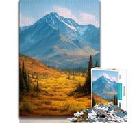 Mountains And Rivers Landscape Puzzles for Teenagers Teens 1000pc Puzzle,Educational Games Home Decoration Deal As Gifts for The Whole Family (38x26cm)