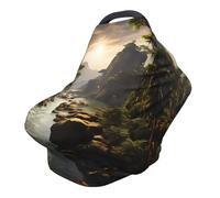 mountains and rivers Versatile full-print Stroller Chair Cover/Nursing Cover, specially designed for your baby