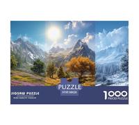Mountains And RiversStaggering 1000-Piece Jigsaw Puzzles for Adults Lofty Mountains A Monumental Assembly of Impossible-Hard-Difficult Challenging Puzzle Educational Pieces - A Gift of Supreme Challen