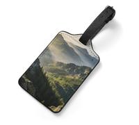 Mountains and Valleys are Lush and Green. Tag Luggage with Name Card Identifiers Leather Identifiers Travel Tags Backpack Tag for Long Flight Must Travels Gift Airport Essentials 2.8 X 4.7 in