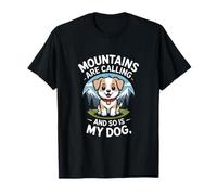 Mountains are Calling and So is My Dog Retro Adventure T-Shirt