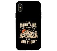 Mountains are calling, but where is my phone. Funny Indoorsy Case for iPhone X/XS