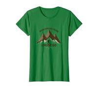 Mountains are Calling I Must Go - Adventurer's Creed T-Shirt, Women, Kelly Green, 3XL