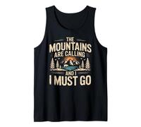 Mountains are Calling & I Must Go Retro 80s 90s Vibe Tank Top