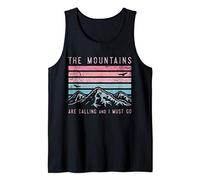 Mountains are Calling & I Must Go Retro Vintage 80s Mountain Tank Top