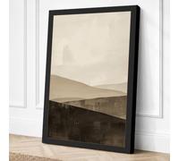 Mountains at Horizon Canvas Wall Art Print 24x16 Inch | Ready to Hang, Gallery Wrapped, Fade-Resistant Inks, Securely Packaged, UK Made