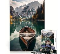 Mountains at Lake Nature 1000 Pieces Jigsaw Puzzles for Teenagers Improve Recall Quiet Hobby Exact Edge Birthday Gift (38x26cm)