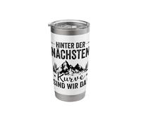 Mountains Behind The Next Curve Da Wanderung Alps Wanderer Stainless Steel Insulated Tumbler