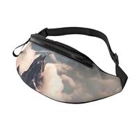 Mountains Clouds Fanny Pack for Men Women, Fashion Festival Fanny Pack, Travel Sport Walking Waist Bag
