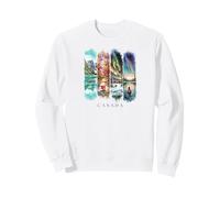 Mountains, Elks and Lakes Vacation Canada Sweatshirt
