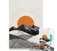 Mountains Glow 1000 Piece Jigsaw Puzzles for Adults Memory Gain Peaceful Time Design Assembly Premium Gift (38x52cm)