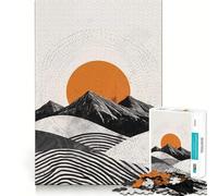 Mountains Glow Adults Puzzles 1000 Piece Jigsaws Strengthen Recall Relaxing Fun Quality Edge Festival Gift (50x75cm)