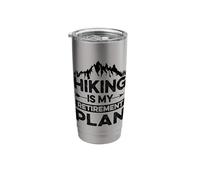 Mountains Hiking is My Retirement Plan Hiker Climbing Stainless Steel Insulated Tumbler