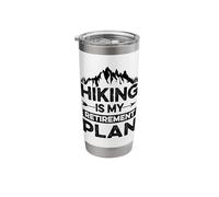 Mountains Hiking is My Retirement Plan Hiker Climbing Stainless Steel Insulated Tumbler
