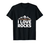 Mountains I Love Rocks Outdoor Exploration T-Shirt