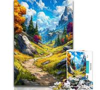 Mountains in Autumn Jigsaw Puzzles for Adults 1000,Challenging To Complete But Fun And Humorous Unique Home Decor And Gifts (38x26cm)