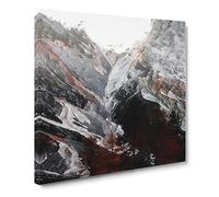 Mountains in San Vigilio Italy Canvas Print | Gallery Wrapped 30mm Frame Wall Art | 20x20 inches | Ready to Hang | Abstract Landscape Picture | Living Room Bedroom Lounge Office
