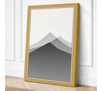 Mountains in Silence Canvas Wall Art Print 18x12 Inch (46 x 30 cm)