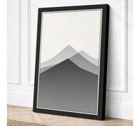 Mountains in Silence Canvas Wall Art Print 24x16 Inch (61 x 41 cm)