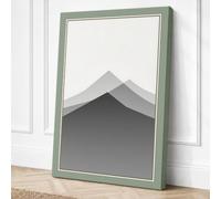 Mountains in Silence Canvas Wall Art Print 30x20 Inch