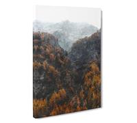 Mountains in South Tyrol in Italy Canvas Print | Gallery Wrapped 30mm Frame Wall Art | 30x20 inches | Ready to Hang | Abstract Landscape Picture | Living Room Bedroom Lounge Office