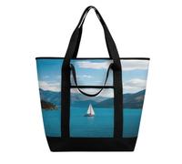 Mountains in The Distance Shopping Bag Tote Bag Reusable Grocery Bags