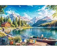 Mountains Jungles Lakes Jigsaw Puzzles for Adults 1500 Pieces Educational Toys Challenging Game 1500 Piece Puzzles for Adults for The Whole for Women Gifts for Men