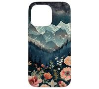 Mountains Landscape Floral Forest Flower Pine Tree Case for iPhone 14 Pro Max