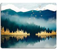 Mountains Landscape Mouse Mat, Waterproof Non Slip Rubber Base Mouse Pad for Office Laptop, 9.5"x7.9"x0.12" Inch