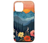 Mountains Landscape Sunset Floral Forest Flower Pine Tree Case for iPhone 12/12 Pro