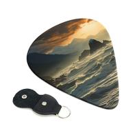 Mountains Meet The Sea Guitar Pickfor Pickups For Acoustic Electric Guitar Bass Ukulele