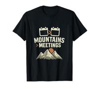 Mountains > Meetings Camping Hiking Outdoor Quote Gear: T-Shirt