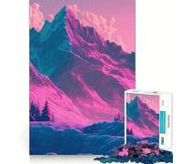 Mountains Moon Space 1000 Piece Jigsaw Puzzles for Adults Teenagers Logic Toy Relax Time Precision Cut (38x52cm)