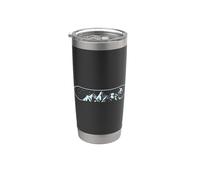 Mountains on the Snowboard Stainless Steel Insulated Tumbler
