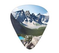 Mountains Print Guitar Picks Personalized Novelty Guitar Plectrums For Electric Guitar Acoustic Guitar 12 Pack