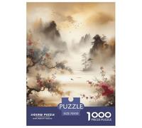 Mountains, Rivers, Flowers And Birds Jigsaw Puzzles Puzzles for Adults Kids. 1000 Pieces Great Gifts Challenge Toy Educational Game Home Decoration for Adults& Kids Age 14 Years Up 70x50cm/1000pcs