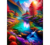Mountains Rivers Trees 150 Piece Jigsaw Puzzle for Adults - Challenging Family Board Game for Teens & Adults 14+, Gifts for Men & Women