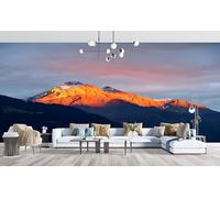 Mountains & Rivers Wallpaper Scenery Photo Wallpaper Non-Woven Wall Mural Covering for Bedroom Living Room Hallway TV Background Wall Decor 430cm x 300cm (WxH) Yellow and Black -Ab19