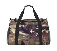 Mountains Scenery Hand Travel Bag â€“ Durable Carry-On Luggage Weekend Bag, Travel Tote Luggage Bag, Travel Vacation Bag, Trip Bag, Portable Bag, Travel Gear Carryall Bag