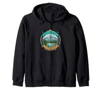 Mountains Speak Listen Closely Nature Landscape Design Zip Hoodie