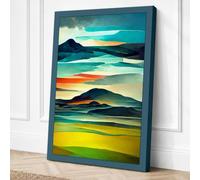 Mountains Through Time Canvas Wall Art Print 24x16 Inch